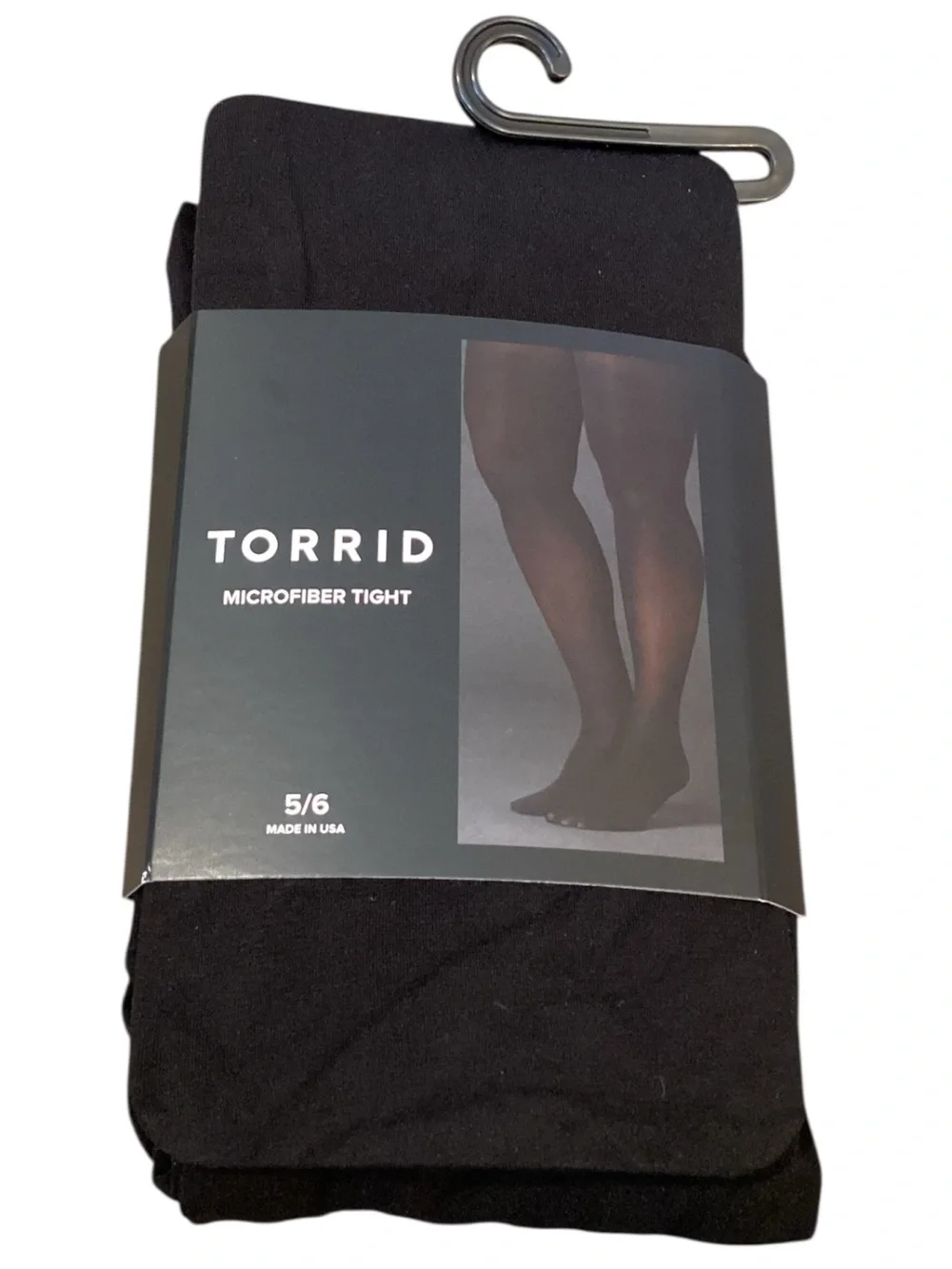 NEW Torrid Black Microfiber Tights Size 5/6 (fits 28-30 bottoms)
